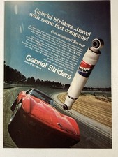 1976 Gabriel Shocks Print Ad Striders Fast Company 1974 Chevrolet Corvette picture
