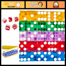 Precision 19mm Casino Craps Dice Set of 25 - AAA Grade, Razor Edges, Multi-Color picture