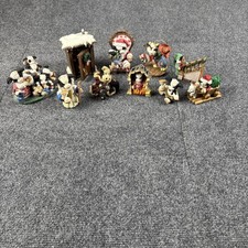 Lot of 10 Vintage Enesco Mary’s Moo Moos Figurines Cow Collection Mixed Themes + picture
