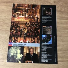 GRAM45 MAGAZINE ADVERT 11X8 DECCA: SOLTI'S MOZART REQUIEM picture