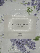 NEW Laura Ashley Queen Lilac Green White Quilt Set 100% Cotton Matching Shams picture