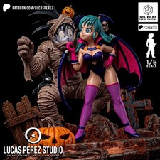 1:8 Goku & Bulma Halloween Diorama Fan Art UNPAINTED Resin Garage Kit picture