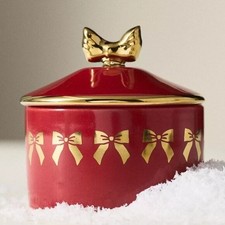 Brand New Anthropologie New York City Ballet Nutcracker Bow Trinket Box picture