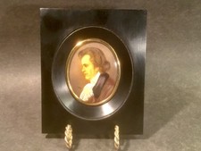 Rare Antique Profile French Miniature Portrait of  Ludwig van Beethoven picture