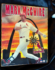 Vintage 1998 Mark McGwire Cardinals Clock Plaque Starline MLB #5406. 20x17” picture