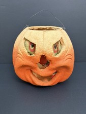 RARE VTG HALLOWEEN 1930s FN BURT PULP PAPER MACHE JOL PUMPKIN-  BUFFALO NY picture