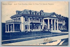 Madison House Jacob Tome School Port Deposit MD 1913 Postcard Stengel picture