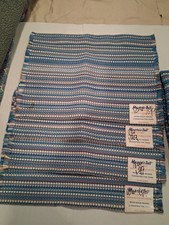 Vintage NOS/NWT 1970's Mountain Dell Woven Loop Placemats + Accent Rug picture