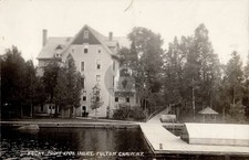 c1910's Rocky Point Inn Inlet Fulton Chain New York NY RPPC Photo Postcard COPY picture