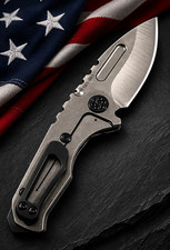 Medford Knife & Tool Micro T MagnaCut Titanium Frame Lock Drop Point Manual picture