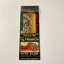 The Trianon Nite Club Louisville KY Vintage Matchbook Cover 4MB112-1 picture