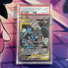 Pokemon Card | PSA 10 Lucario & Melmetal GX 203/214 Unbroken Bonds Tag Team picture