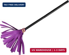 Halloween Witch Broomstick - Purple Plastic Witches Broom Cosplay Prop picture