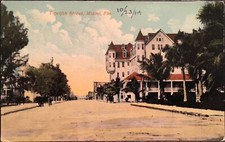Miami FL ~Twelfth Street~Early Street View Postcard ~ Dade County picture