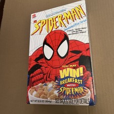 Vintage 1995 Ralston Spider-Man Cereal Box SEALED/FULL Spidey Gear picture