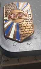 Vtg 1925 1926 1927 1928 Nash Motors Radiator Grille Emblem Badge DL Auld OEM:2A2 picture