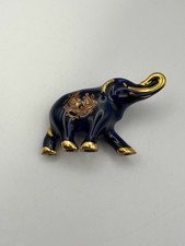 Limoges Cobalt Blue Gold Elephant Figurine (K) picture