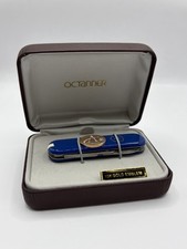 Victorinox Classic SD Blue Swiss Army Knife O.C. Tanner 10K Gold Emblem picture
