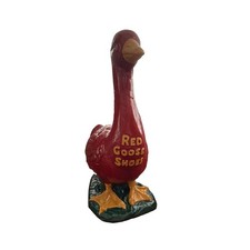 Vintage Red Goose Shoes Advertising Display Statue 11