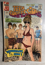 TEEN CONFESSIONS #82 (1973) Charlton Comics romance G/VG picture