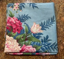 Vintage piece of Blue Floral Fabric 34