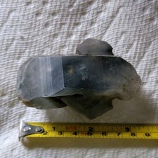 Natural very Rare Blue Rutile QUARTZ, Multiple Terminations,  Blue, 8cm picture
