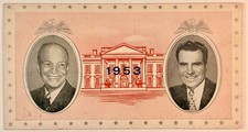 1953 Eisenhower Nixon Inaugural Parade Ticket Grandstand Stand 13 picture