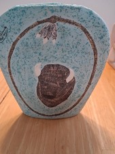 Vintage Native American Art Vase Signed P.T.E Edwards Oct 92, 6.25