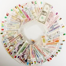 100pcs/set Paper Money from World 50 Countries Regions Banknotes Collection picture