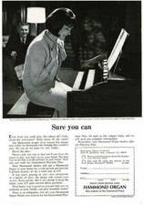 1965 HAMMOND L-111 Spinet Organ Vintage Print Ad picture