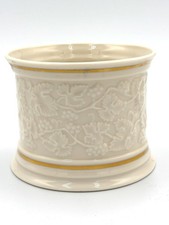 VTG Lenox Ivory Fine China Grapevine Wine Bottle Holder Coaster Gold Trim USA picture