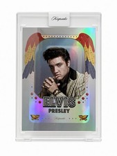 2026 Keepsake Elvis Presley Base #1 Silver Foil 047/200 Encased picture