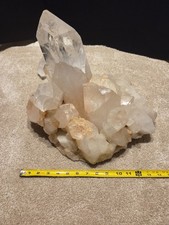 40 LB Natural Clear Quartz Crystal Cluster Large Display healing picture