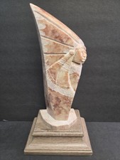 Navajo Native American Alabaster Stone Sculpture Figure Signed picture