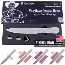 Fisk/Black Vintage Bowie - DIY Knife Making Kit - USA Design picture