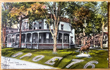 1914 B.P.O.E. ELKS CLUB antique posted color photo postcard ONEIDA, NEW YORK picture