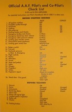 Boeing B-29 Superfortress Checklist, Reprint WW II Aviation Enola Gay CKL-0101 picture