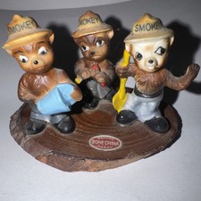**SMOKEY THE BEAR**3 DIFFERENT Vintage Miniature 1 3/4