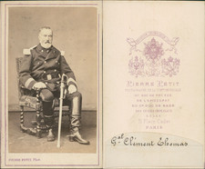 Pierre Petit, Paris, General Clément-Thomas Vintage CDV Albumen Business Card. picture
