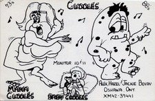 1978 QSL Card Vintage Amateur Ham Radio Mama Cuddles Funny Art picture