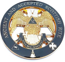 Masonry 32nd Degree Cut Out Car Emblem Scottish Rite Auto Rear Emblem Masonic picture