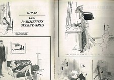 ADVERTISEMENT 1971 KIRAZ les PARISIENNES SECRETAIRES (2 pages) picture