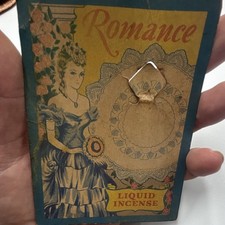 VTG 1940s Romance Liquid Incense Advertising Card Chicago Ephemera Junk Journal picture
