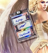 KILLMONGER MICHAEL B JORDAN ZURI QUEEN RAMONDA TOPPS MARVEL VAULT TRIPLE AUTO SP picture