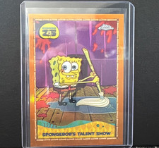 2025 Topps Chrome SpongeBob SpongeBob's Talent Show 25th Rare Insert /25 ORANGE picture