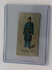 Vintage 1886 KINNEY Brothers Tobacco Co. Card Colonel USA Military Uniform picture