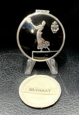 Great Art Deco Silvaray Powder Compact Figural Lady US Navy Enamel Makeup picture