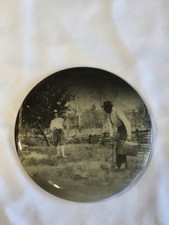 Antique Columbia Medallion Studios Celluloid Metal Photograph Man With Gun picture