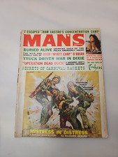 Man's Magazine August 1962 MEN'S ADVENTURE MAGAZINE RARE  picture