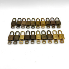 Louis Vuitton Padlock Key Gold Tone Authentic 20pcs picture